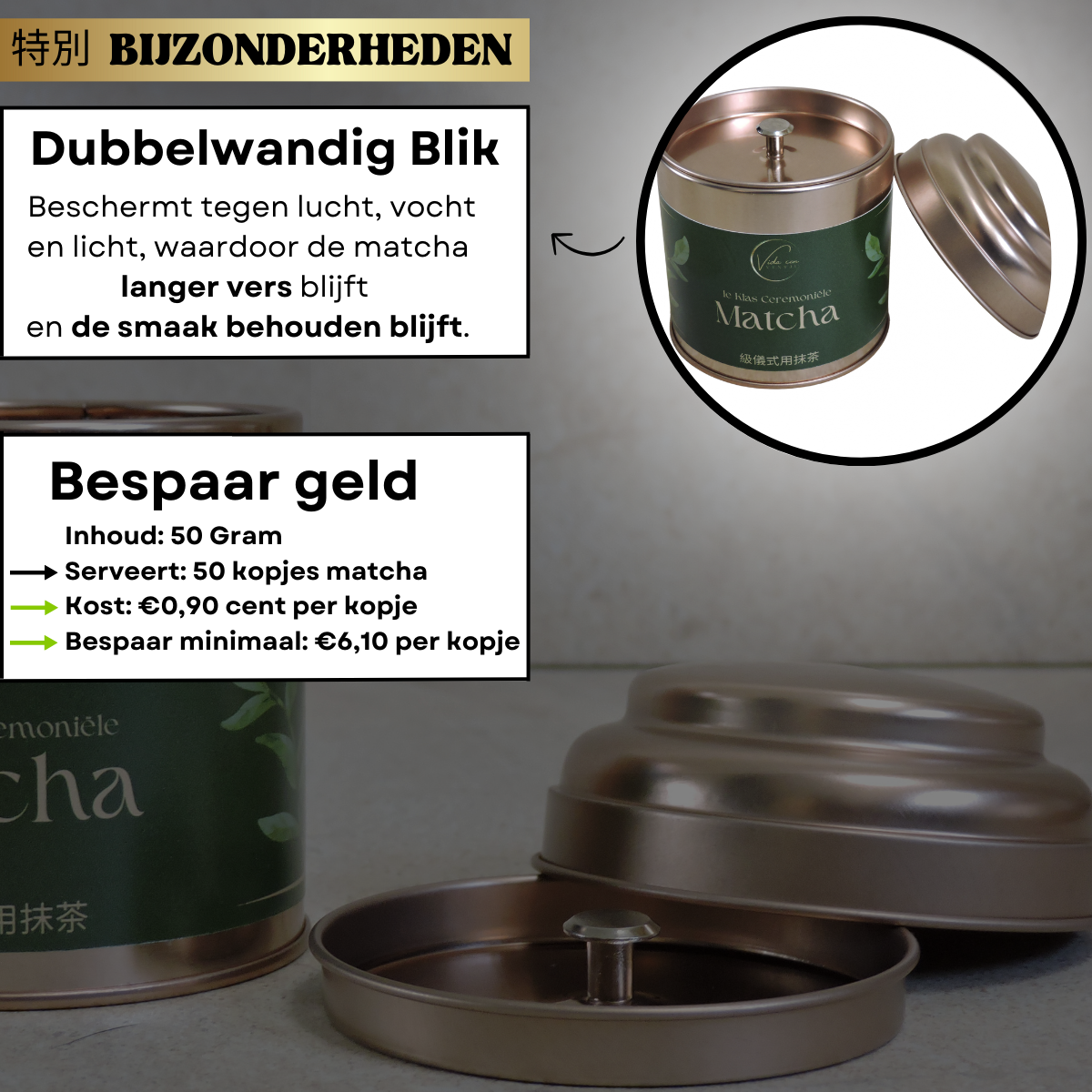 1e klas ceremoniële Matcha