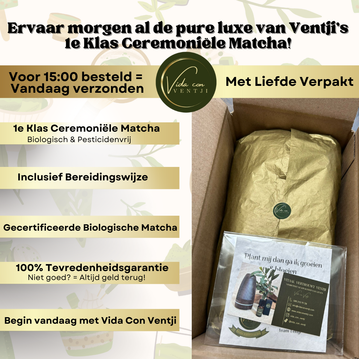 1e klas ceremoniële Matcha