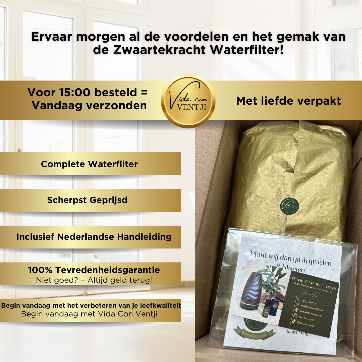 Zwaartekracht Waterfilter Wit