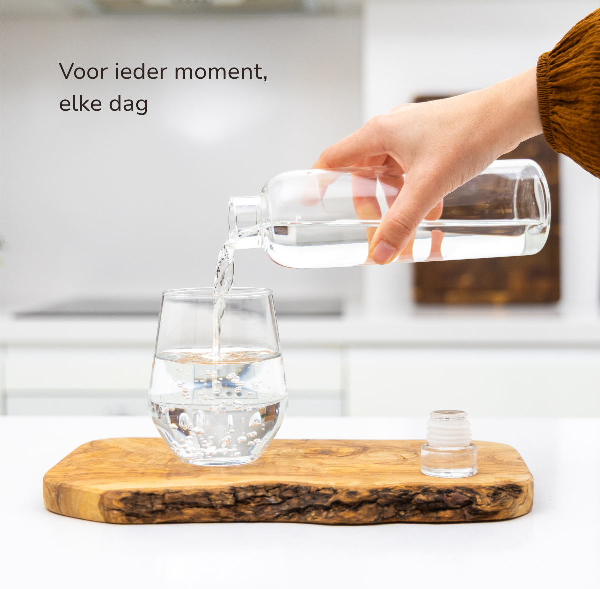 Glassi® Premium Glazen Drinkfles Met Glazen Dop - 2 Pack