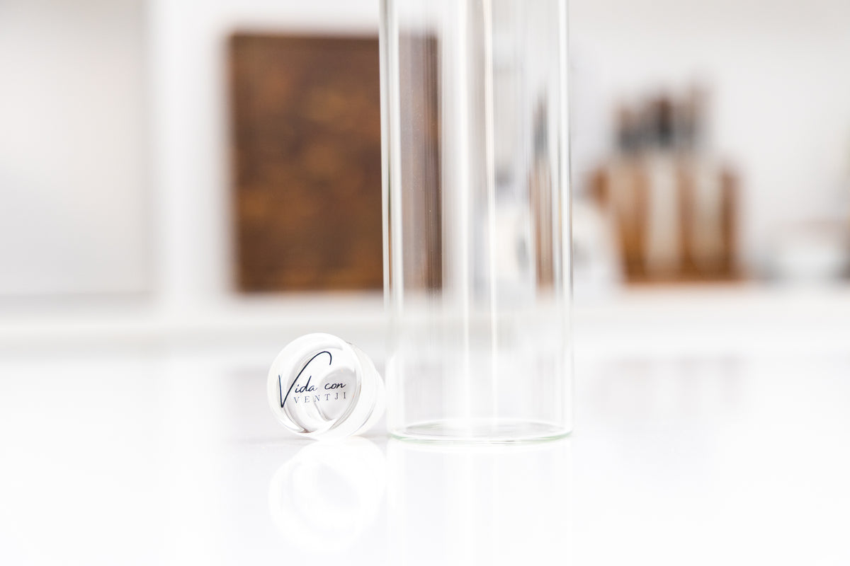 Glassi® Premium Glazen Drinkfles Met Glazen Dop - 2 Pack