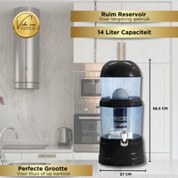 Zwaartekracht Waterfilter Zwart