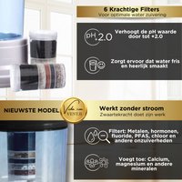 Zwaartekracht Waterfilter Zwart