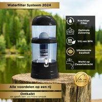 Zwaartekracht Waterfilter Zwart