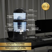Zwaartekracht Waterfilter Zwart