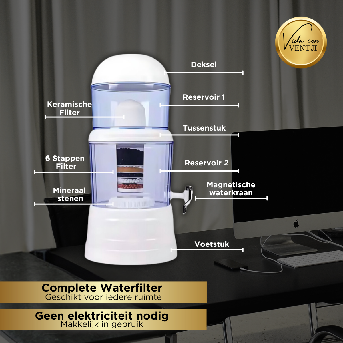 Zwaartekracht Waterfilter